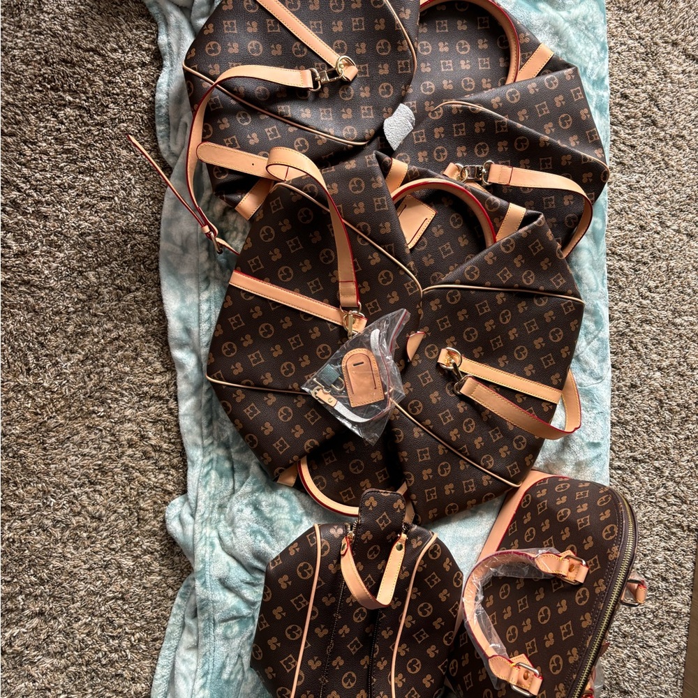 Set of matching weekender luggage